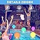 SCZND Schwimmende Poolbeleuchtung, 2 Stück 40cm Teichbeleuchtung, Aufblasbarer Poolbeleuchtung mit Fernbedienung, 16 RGB Farbwechsel LED, IP67 Wasserdichte Pool Lichter für Garten Teich Deko