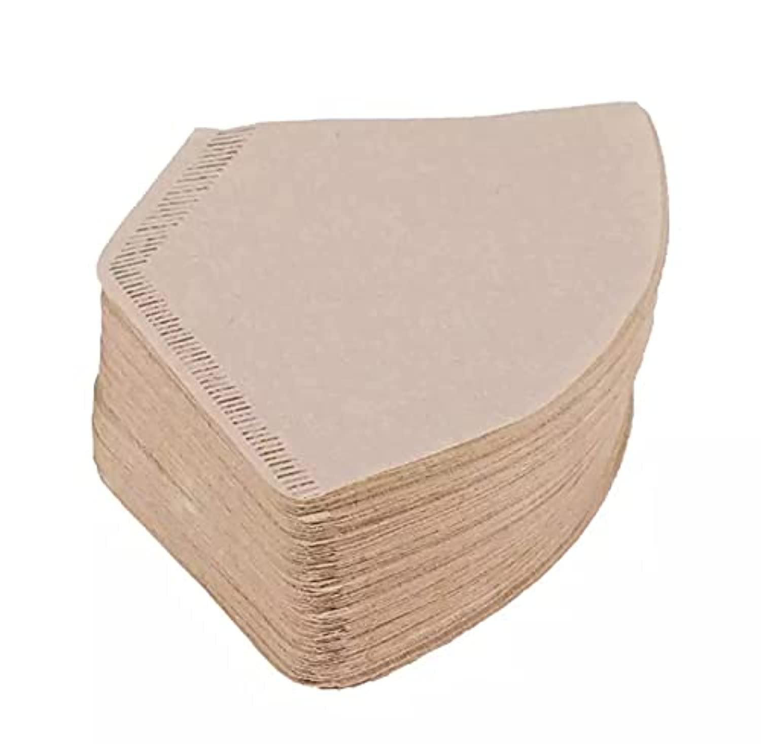 Gmqg Wooden Espresso Drip Coffee Filter Paper (Set of 100 Pieces, Brown, 50GSM)