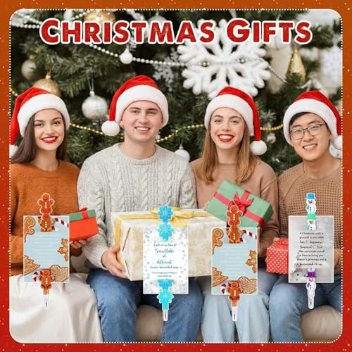 Set 60 lápices navideños apilables con tarjetas miniatura 5