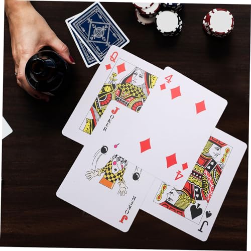 ifundom Große Pokerkarten XXL Satz Beschichtetes Papier Robust Und Transportabel Party Und Reisespiel Dekoration Und Zauberrequisit – Bild 6