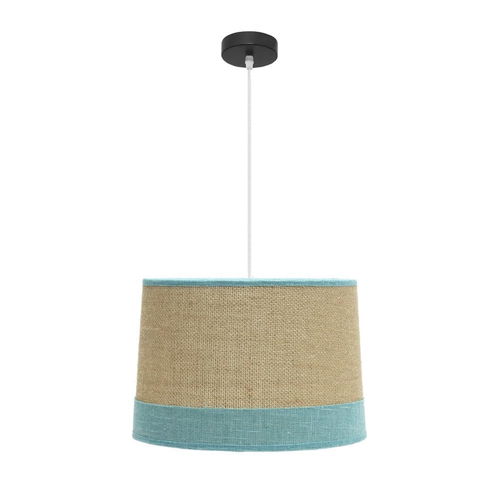 Suspension Tietar turquoise E27 40 cm pour créer une ambiance cocooning dans la chambre