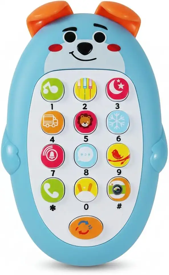 Celular Infantil Musical Azul com Melodias Educativas