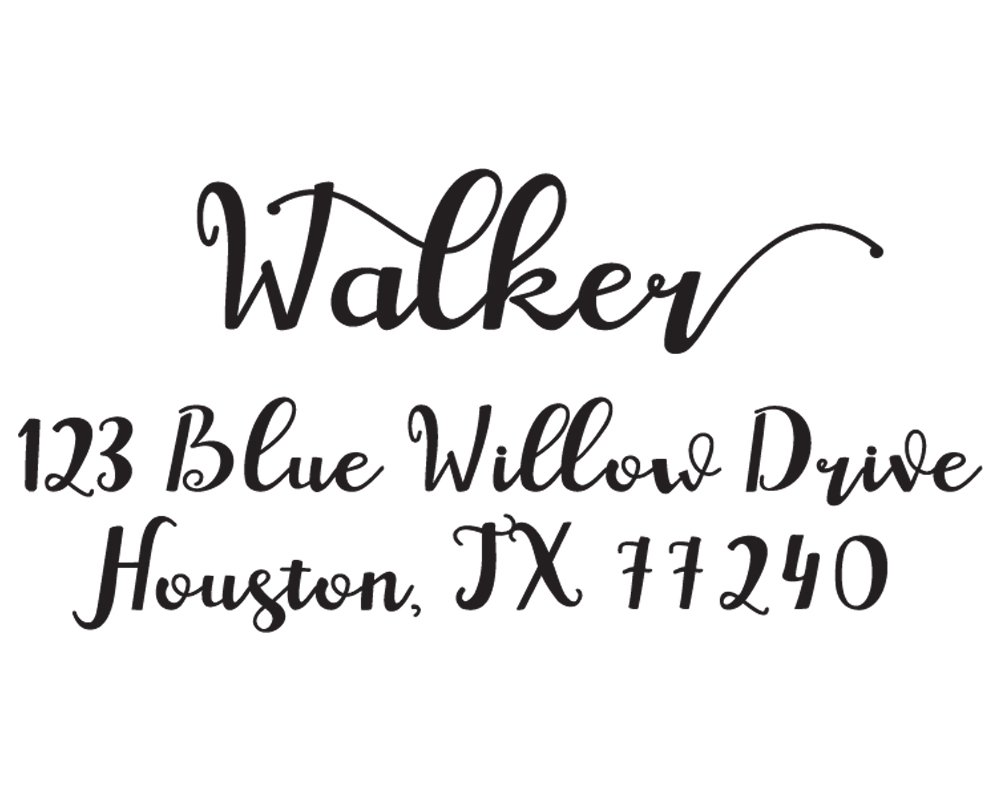 Custom Family Address Stamp Self Inking Rubber Wedding Invitation Stamp Gift Idea