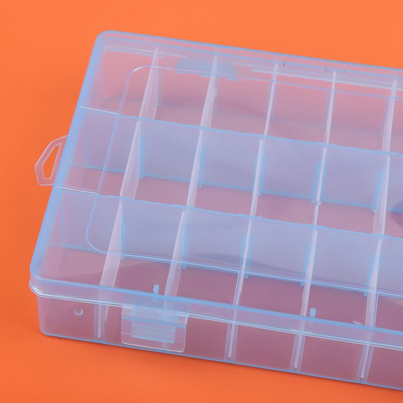 Scatola Di Immagazzinaggio In Plastica Trasparente A 24 Griglie