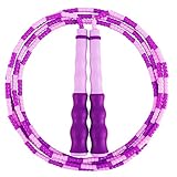 Jump Rope - Amble Soft Beaded Segment Jump Rope - Adjustable for Men, Women and Kids - Tangle-Free...