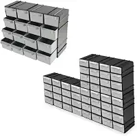 Gaveteiro Organizador de Plástico com 16 Gavetas – Modular, Resistente e Compacto para Ferramentas, Joias, Eletrônicos e Costura