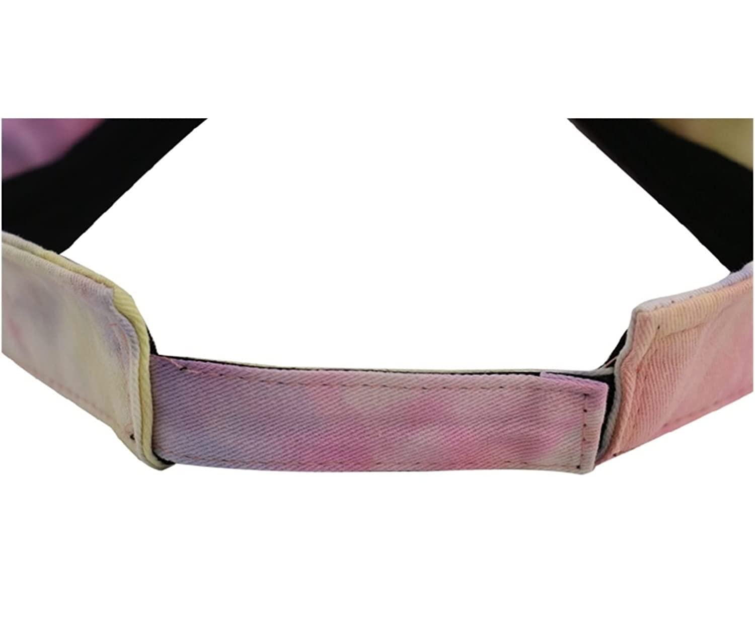 Casquette Visiere Femme, Summer Tie-Dye Réglable Dames Vide Chapeau Pare-Soleil Protection Solaire D'été en Plein Air Pliable, Chapeau de Plage