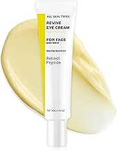 Revive Eye Cream for Face and Neck, Retinol Eye Cream Anti Aging with Peptide, Anti Wrinkle Eye Creams for Dark Circles and Puffy Eyes, Reduces Wrinkles & Fine Lines, Hydrating Firming Moisturiser,40g