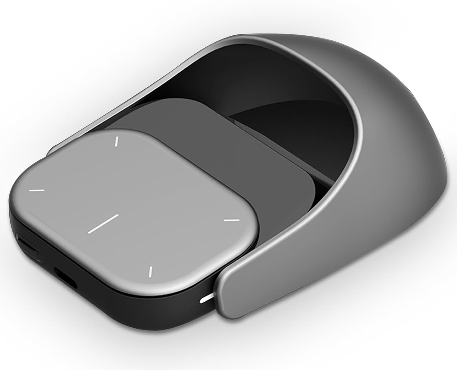 CALMORA 2025 Wireless AI Mouse - Bluetooth ChatGPT Air Mouse with Voice Recording & Summarize by AI, Detachable Presenter Presentation Pointers Remote with Laser, Compatible with PC/Mac/Laptop, Silver-image-41