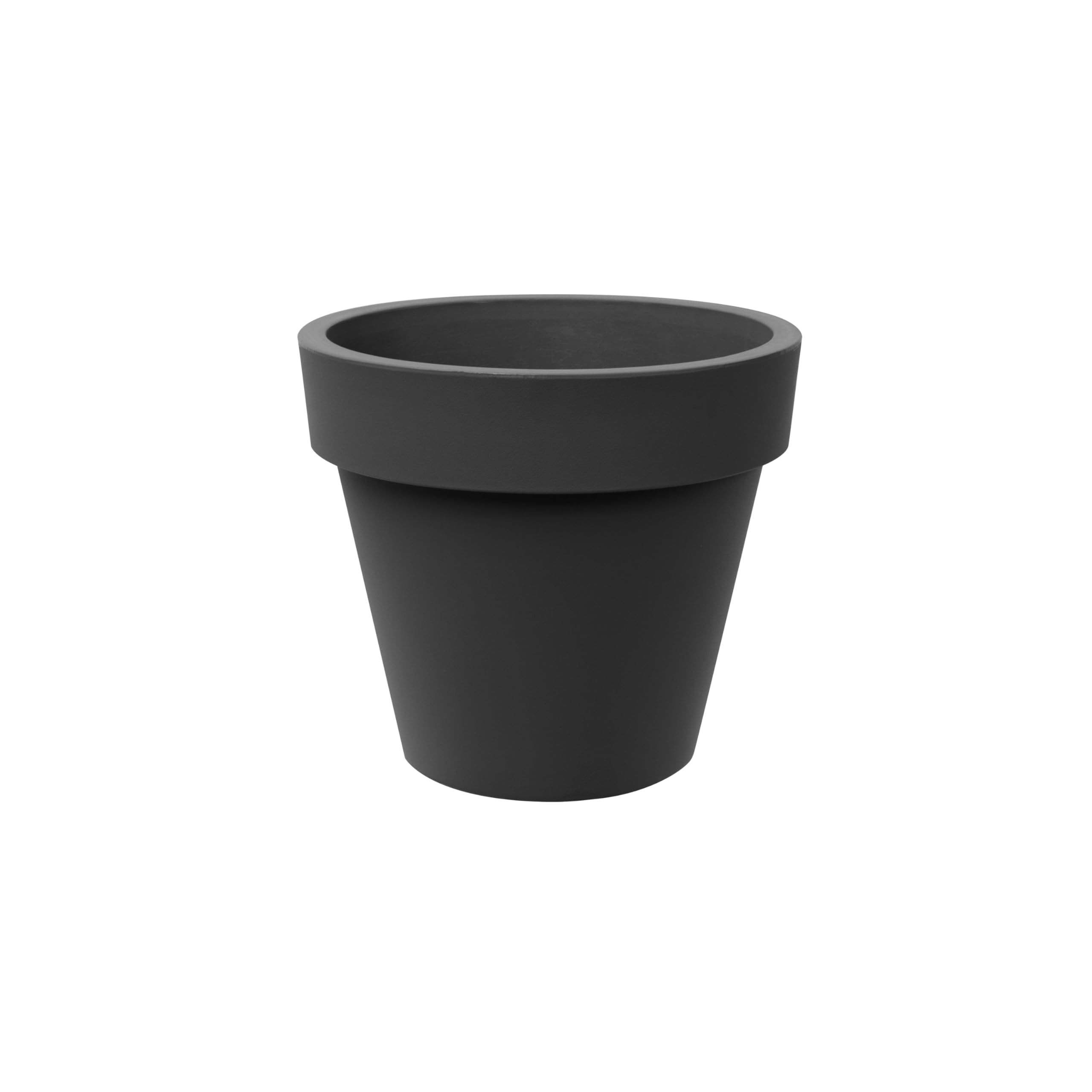 Tecnokit Tera Grand Pot en résine Standard One, Pot pour extérieur et intérieur, Technique de Rotation, Pots pour Plantes et Arbres, résistant aux UV, résistant au Gel, (Antracite, 80 cm)
