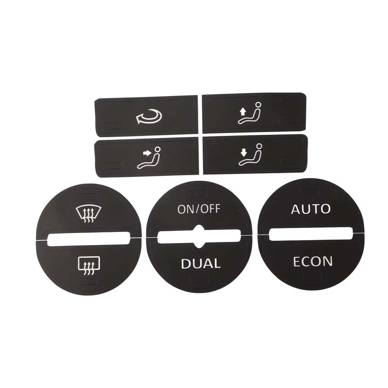Dash Button Sticker Compatible with Passat 2005-2007 2008 2009 2010 Air Condition AC Climate Control Worn Peeling Button Repair Decals Stickers