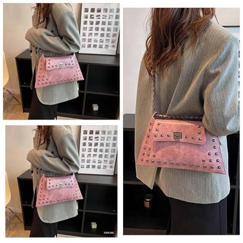 Rivet Decor Crossbody Bags Purse for Women Trendy All-match Shoulder Sling Bag Handbag Fashion Versatile Casual Large2