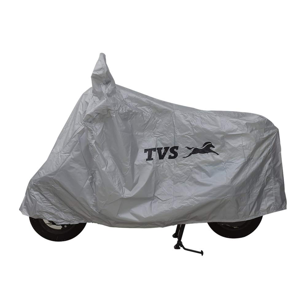 Racing Scooter Cover for XL100| UV Protection | Dustproof | Bike Body Cover for Two Wheeler| Waterproof Scooty Body Cover| Universal Fit| Waterproof | Silver