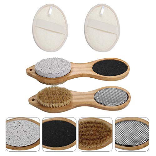 Minkissy Professionele Pedicure Gereedschap Voet Puimsteen Voet Eelt Remover Voet Massage Borstel Voetvijl Rasp… - Afbeelding 4