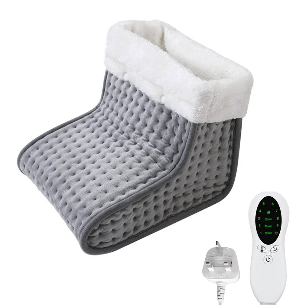 Electric Foot Warmer With Fast Heating  USB-Powered, Ultra Soft Plush  Fabric, 3 Heat Settings, Anti-Slip Sole, For Cold Feet At Home Or Office  Plush Foot Warmer
