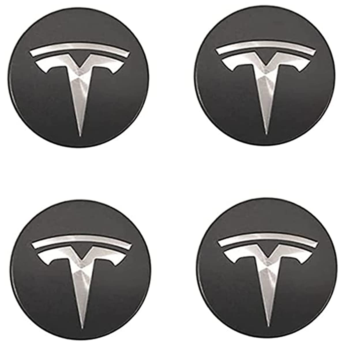 Adesivi Coprimozzo Per Tesla Model 3/S/X/Y 2017-2022 - 4 Pezzi, 56 Mm, ABS E Lega - Foto 9