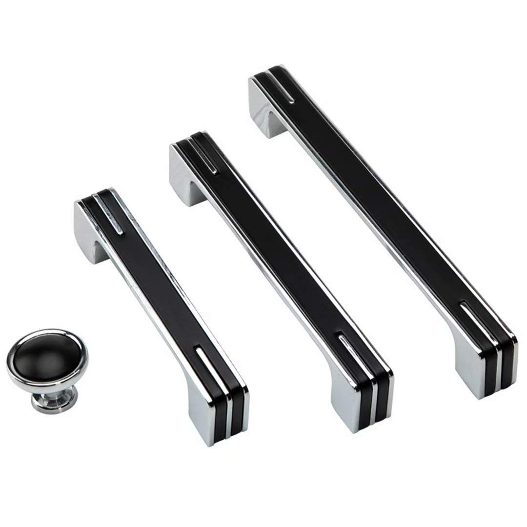10 Pomos Modernos para Armarios Puertas de Cocina Muebles de Baño Cajones Armarios Tocadores (Blancos)