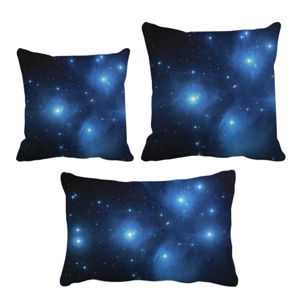 Housse de coussin bleu ciel étoilé comme idée cadeau pour décoration de maison