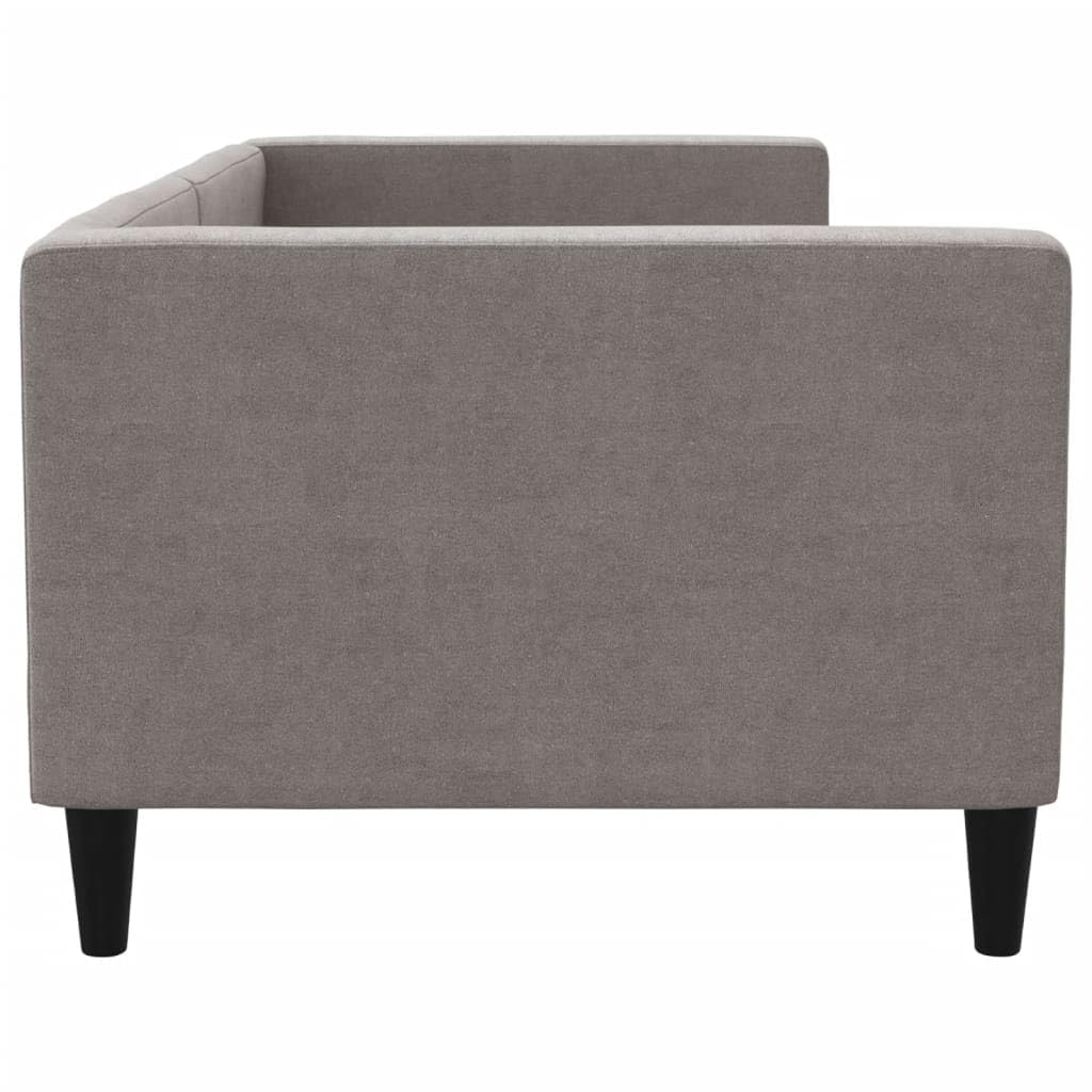 Brokky 353981 Letto da Giorno Tortora 80x200 cm in Tessuto Divano Letto,Giroletto, Singolo, Matrimoniale, Moderna