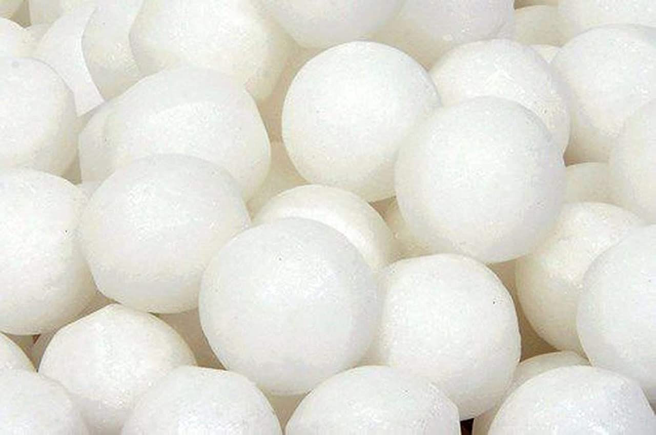 Big Size High Pure Quality Mothball Naphthalene Balls for Storing Clothing and Other Articles 200gm - Big Size Pure White