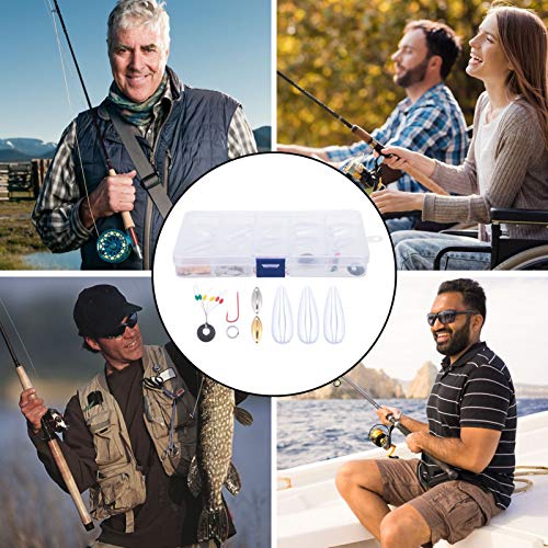 BESPORTBLE 1 conjunto de acessórios de pesca kit portátil de iscas de pesca com caixa de equipamento