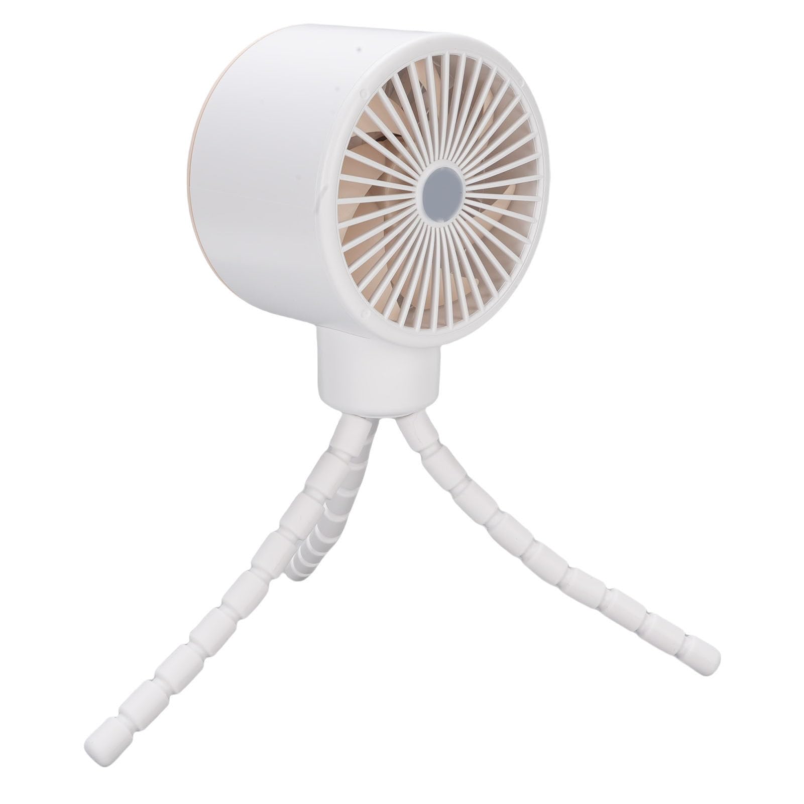 Ventilatore per Passeggino a Batteria con Display Digitale, Ventola con Clip per Oscillazione a 360 Gradi, Ventola Flessibile per Treppiede Portatile Ricaricabile da 4000 MAh per