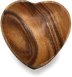 Acacia Wood Heart Shaped Bowls - Fair Trade, Sustainably Harvested (10')