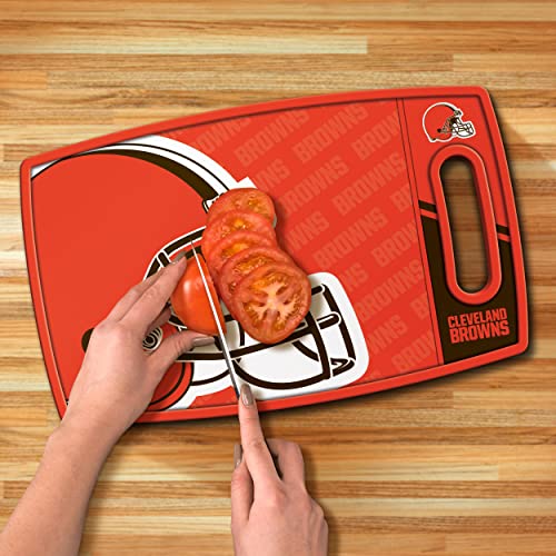 Image of YouTheFan NFL Cleveland Browns Logo Series Cutting Board