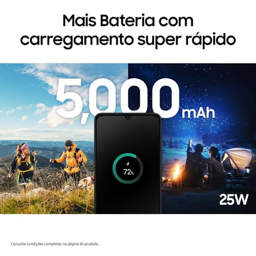 Celular Samsung Galaxy A06, 128GB, 4GB RAM, Tela 6.7", Câm. Traseira 50+2MP, Frontal 8MP (Azul Escuro) - Imagem 7