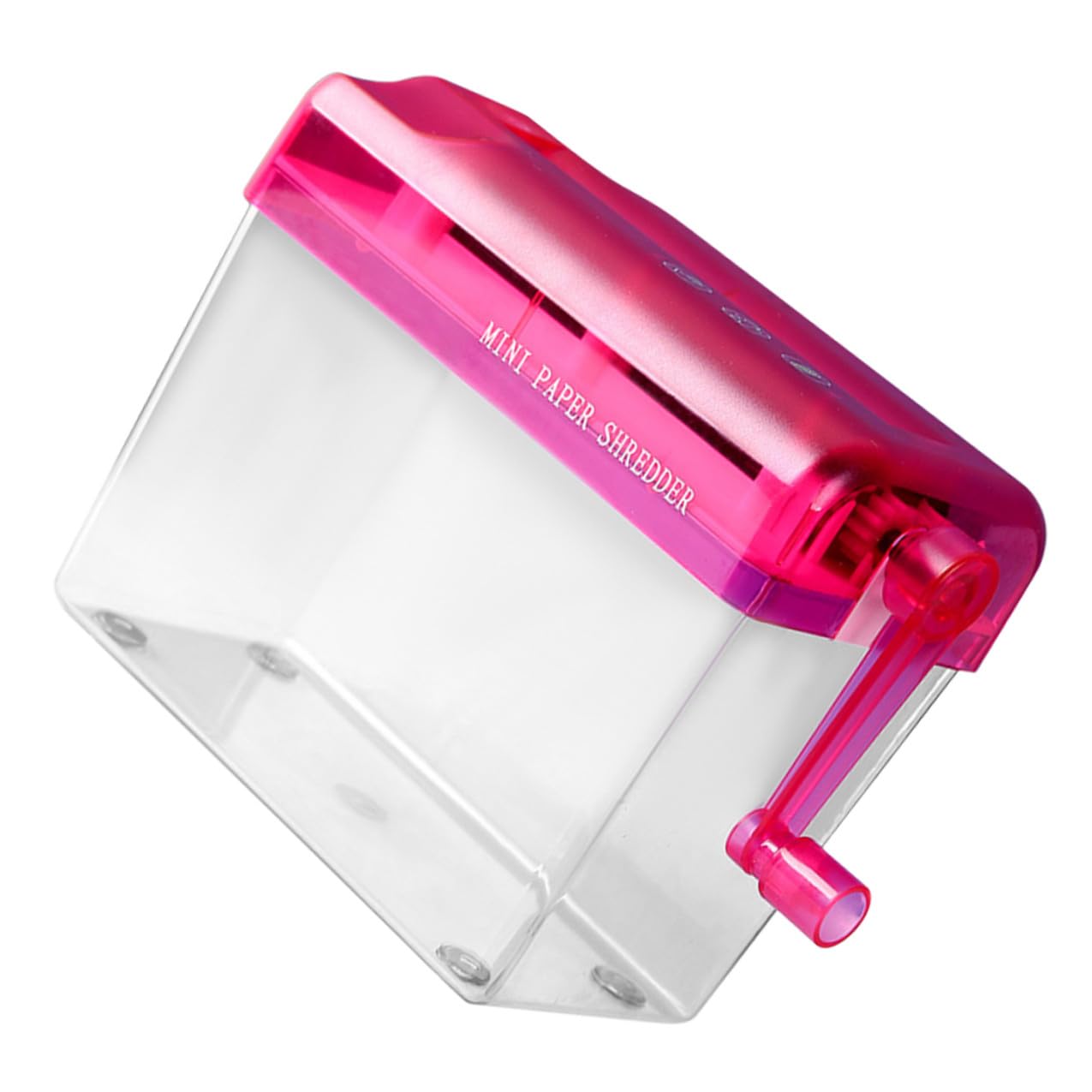 Cabilock Trituradora Manual Pequeña Trituradora de Papel A4 para Oficina y Hogar Ligera y Resistente Plástico y Metal, Adecuado para Proteger Documentos