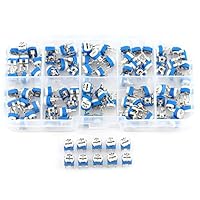 Variabler Widerstand 10 Wert 500 Ohm-1M Ohm Folienpotentiometer Rheostat Trimpot Sortiment - 100 Stk,Widerstand