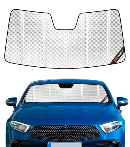 Pigenius Windshield Sun Shade for Mercedes-Benz AMG GT 2019-2025, CLS 2019-2023, Reflective Aluminum Film Front Window Sunshade-B