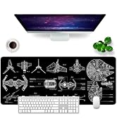 Tappetino per mouse da gioco extra large XL (80 x 30 cm) con Tappetino per mouse da gioco extra large XL (80 x 30 cm) con
