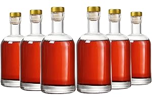 6oz Clear Glass Bottle 6oz - 200ml with Stopper