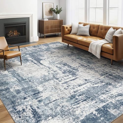 6X9 Area Rugs Living Room: Washable Large Abstract Soft Rug Stain Resistant Indoor Non-Slip Carpet for Men Modern Home Enthusiasts Aged 25-45 - High Traffic Areas - Bedroom Office Dining Room