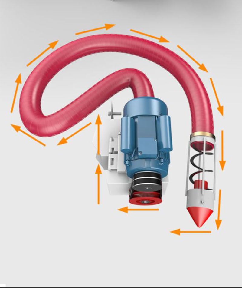 Tragbarer Getreidesauger 1500-2500W - Für Getreide, Zement & Dünger