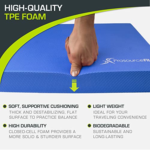 image for ProsourceFit Exercise Balance Pad – Non-Slip Cushioned Foam Mat & Kn