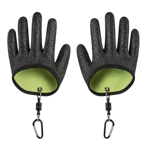 NieYat Angelhandschuhe, Landehandschuh Hecht, 1 Paar Handschuhe mit 2...