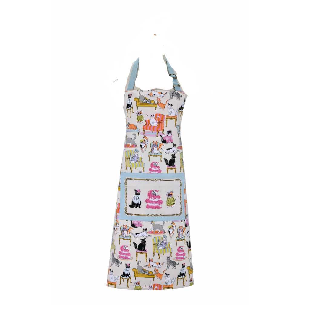 Ulster Weavers Unisex Multicolor 'Cool Cats' Cats Print 100% Cotton Apron
