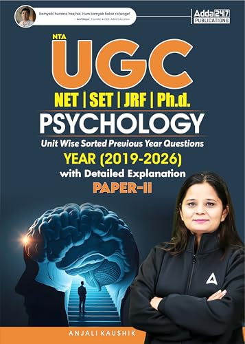 Image of UGC NET |SET|JRF|Ph.D. Phychology Paper - 2 Unit Wise Sorted Previous Year Questions (2019-2026) Book with Detailed Explanation (English Printed Edition) By Anjali Kaushik