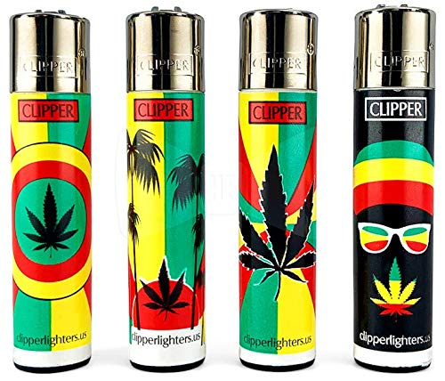 Clipper Classic Large Aanstekers Weed Statements 3 (4 Stuks
