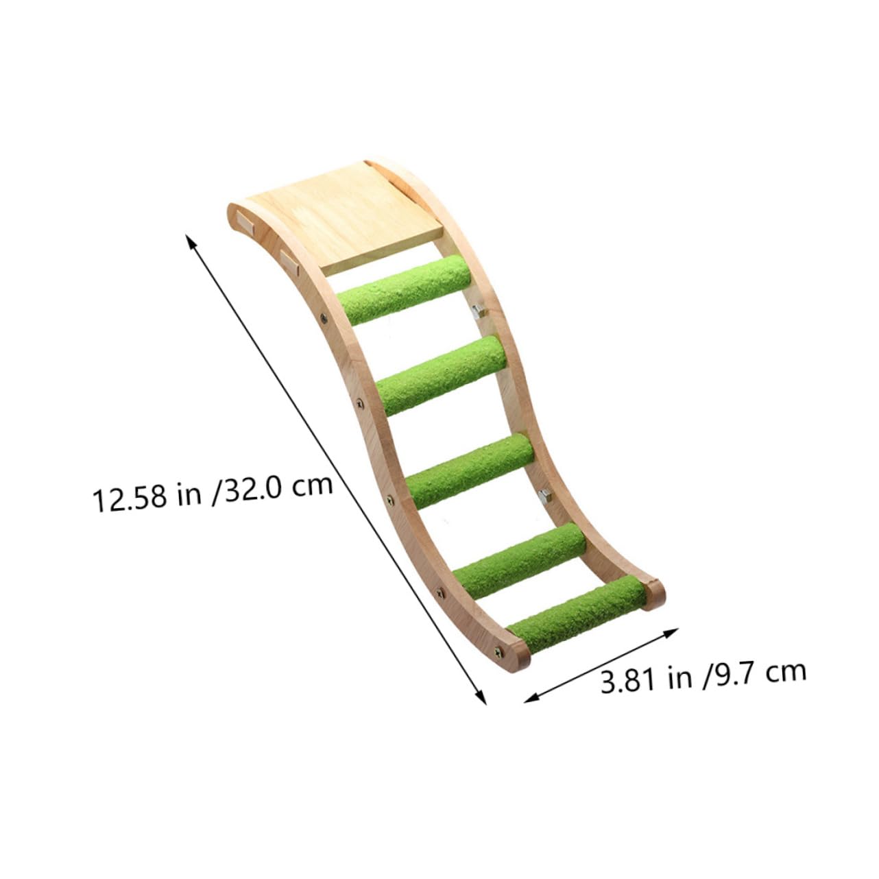 BESPORTBLE Bird Ladder Toy 2 Pieces Parrot Climbing Ladder Toy Rope Perches for Cockatiels Parakeets Parrots Fun Wooden Toy for Exercise Coordination