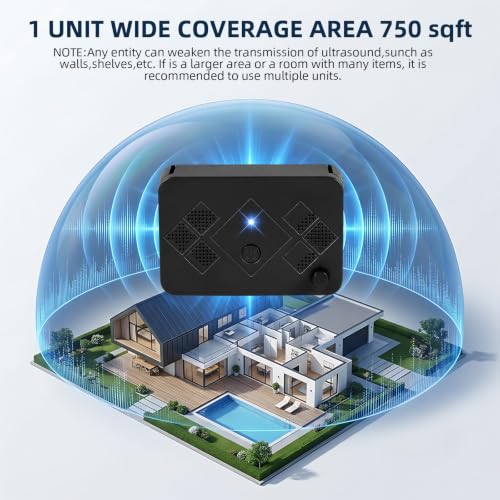 Image of 2026 Upgraded Bat Fortress Mini Repeller Indoor Deterrent Adjustable Ultrasonic Bat Repellent Devices Outdoor Battery Operated Bat Repeller, Friendly to Human & Pet (4Pack)
