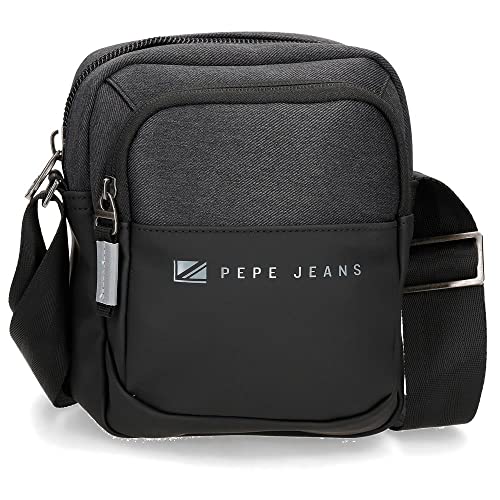 Pepe Jeans Shoulder Bag, Black/White