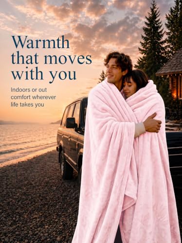 Image of Utopia Bedding Ultra Soft Fleece Bed Blanket King Size Pink (90x102 Inches)