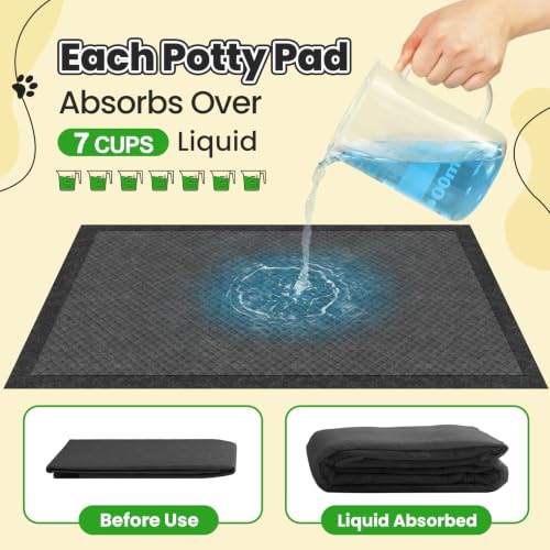 Image of Charcoal XL Dog Pee Pads 34 inchx28 inch 100 Count Puppy Training Pads