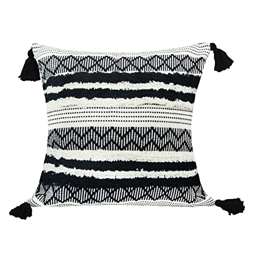 LIGICKY Boho Kissenbezug Büschelige Dekorative Kissenbezüge Getuftet...