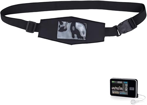 Paquete de 2 cinturones de bomba de insulina con ventana transparente para tándem t:Slim/t:Slim X2 oculto oculto para diabetes