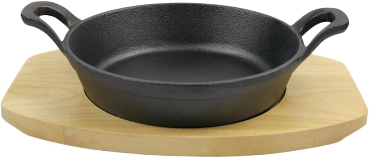 PRETYZOOM Mini Non-stick Frying Pan Egg Cooking Skillet with Double Handles for Daily Use for Frying Eggs Steak and Bacon Kitchen Accessory for Home Chefs