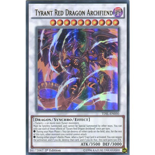 Amazon.com: YuGiOh : TDIL-EN050 1st Ed Tyrant Red Dragon Archfiend Ultra Rare Card - ( Yu-Gi-Oh! Single Card ) by Deckboosters : Toys & Games Amazon.com: YuGiOh : TDIL-EN050 1st Ed Tyrant Red Dragon Archfiend Ultra Rare Card - ( Yu-Gi-Oh! Single Card ) by Deckboosters : Toys & Games